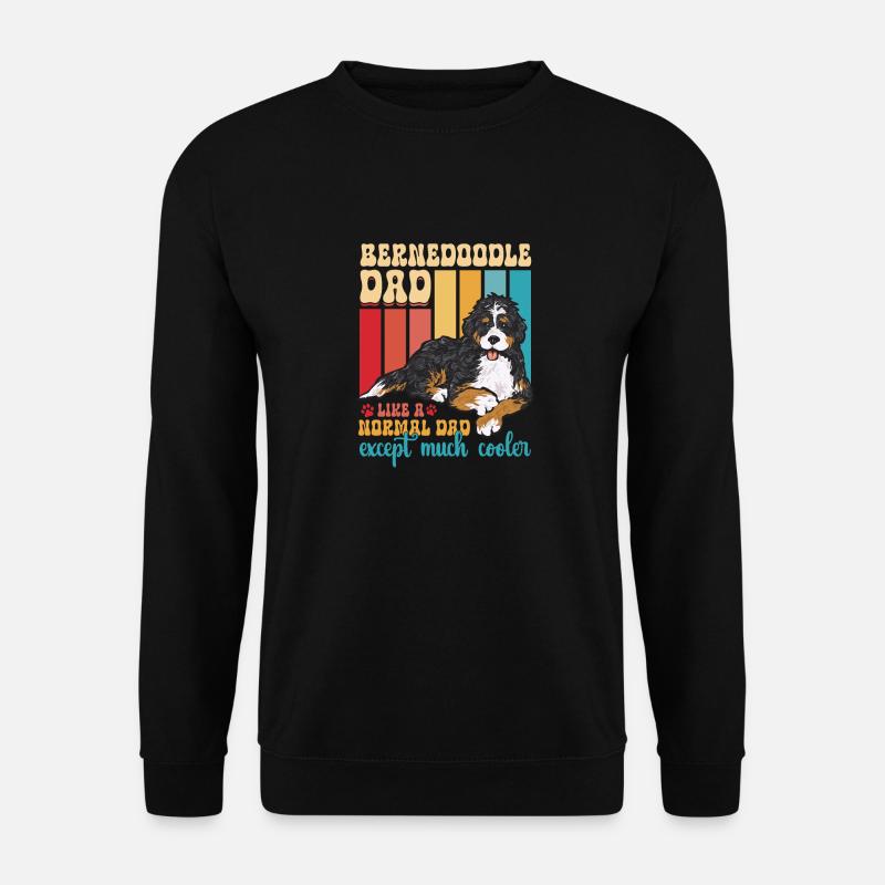 Bernedoodle Hund - Unisex Pullover - Schwarz