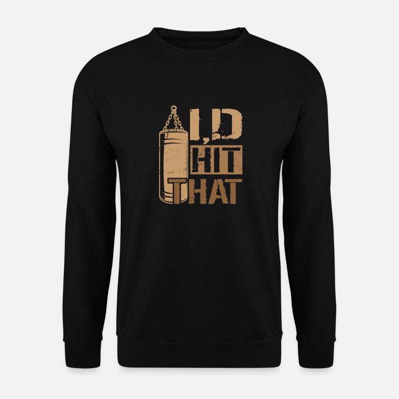 I'd hit That Boxing - Unisex Sweatshirt - black