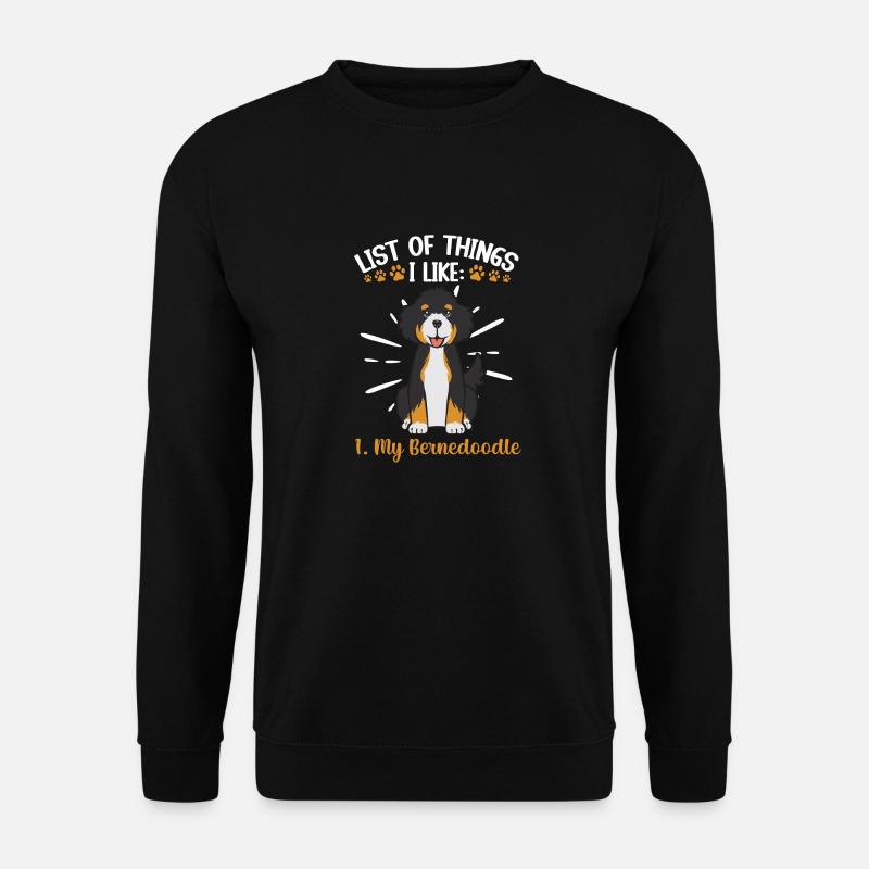 Bernedoodle Hund - Unisex Pullover - Schwarz