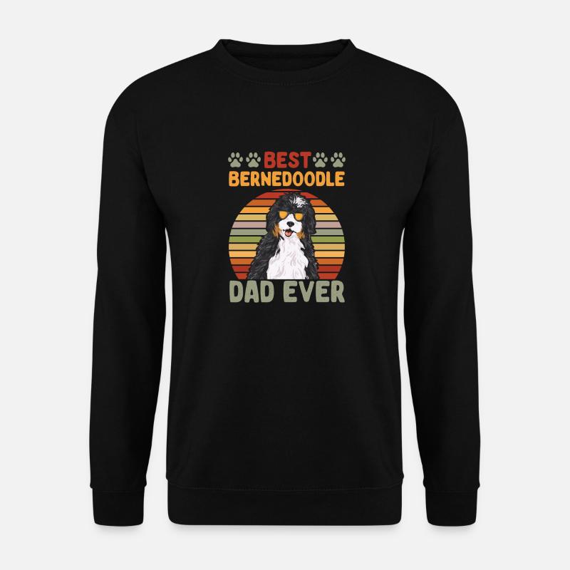 Bernedoodle Hund - Unisex Pullover - Schwarz