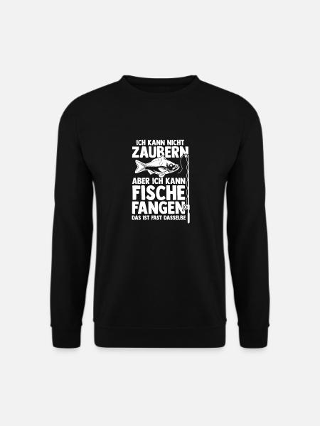 Angler Fischen Angelrute Angeln - Unisex Pullover - Schwarz