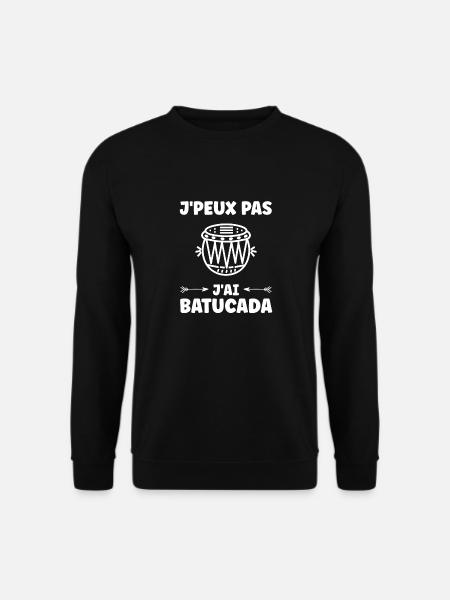Humour tambour batucada - Sweat-shirt Unisexe - noir