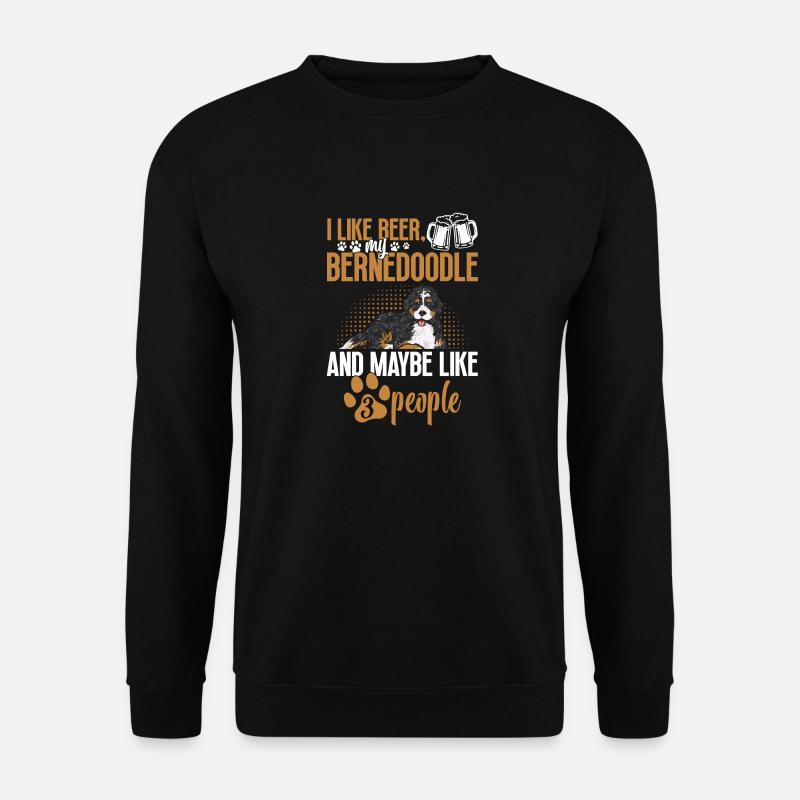 Bernedoodle Hund - Unisex Pullover - Schwarz