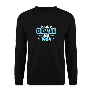 Meilleur mari depuis 1984 40e anniversaire de mariage - Sweat-shirt Unisexe - noir - Devant - Alina (178cm) & Michal (187cm)