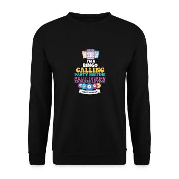 Proud Activity Assistant Appreciation - Unisex Pullover - Schwarz - Vorne - Alina (178cm) & Michal (187cm)