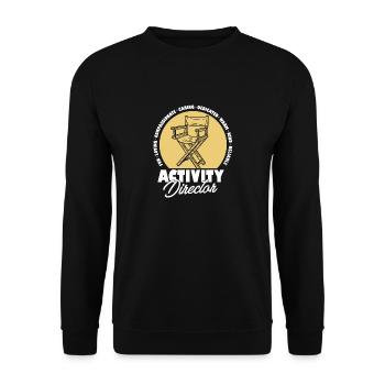 Proud Activity Director Appreciation Professional - Unisex Pullover - Schwarz - Vorne - Alina (178cm) & Michal (187cm)