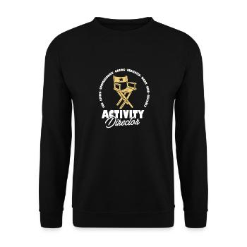 Proud Activity Director Appreciation Professional - Unisex Pullover - Schwarz - Vorne - Alina (178cm) & Michal (187cm)