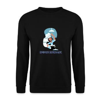 Chef Cook Kitchen Culinary Retro Bake Restaurant - Unisex Sweatshirt - black - Front - Alina (178cm) & Michal (187cm)