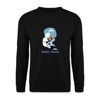 Chef Cook Kitchen Culinary Retro Bake Restaurant - Unisex Sweatshirt - black - Front - Alina (178cm) & Michal (187cm)