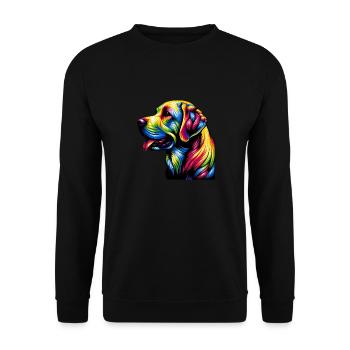 Labrador Retriever Dog - Unisex Sweatshirt - black - Front - Alina (178cm) & Michal (187cm)