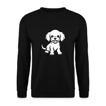 Cocker Spaniel Dog - Unisex Sweatshirt - black - Front - Alina (178cm) & Michal (187cm)