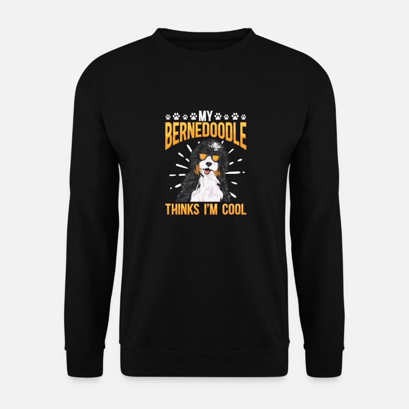 Bernedoodle Dog - Unisex Sweatshirt - black