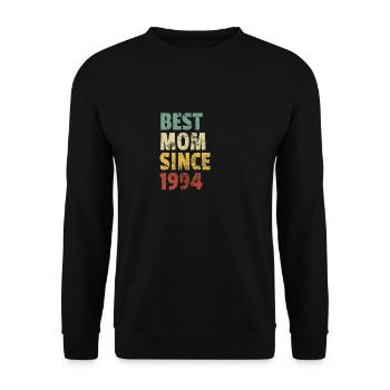 Beste Mutter seit 1994 Muttertagsslogan Zitat - Unisex Pullover - Schwarz - Vorne - Alina (178cm) & Michal (187cm)
