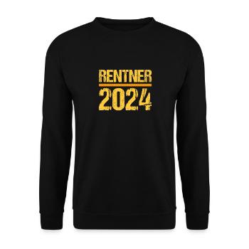 Retirement Pension Pensioner Pensioner Pension 2024 - Unisex Sweatshirt - black - Front - Alina (178cm) & Michal (187cm)