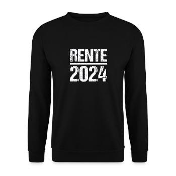 Retirement Pension Pensioner Pensioner Pension 2024 - Unisex Sweatshirt - black - Front - Alina (178cm) & Michal (187cm)