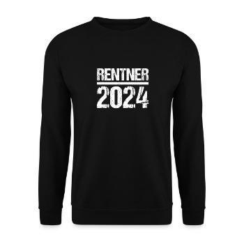 Retirement Pension Pensioner Pensioner Pension 2024 - Unisex Sweatshirt - black - Front - Alina (178cm) & Michal (187cm)