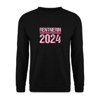 Retirement Pension Pensioner Pensioner Pension 2024 - Unisex Sweatshirt - black - Front - Alina (178cm) & Michal (187cm)