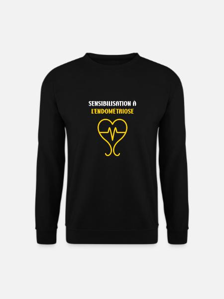 sensibilisation endométriose - Sweat-shirt Unisexe - noir