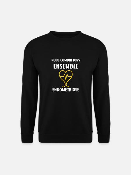 sensibilisation endométriose - Sweat-shirt Unisexe - noir