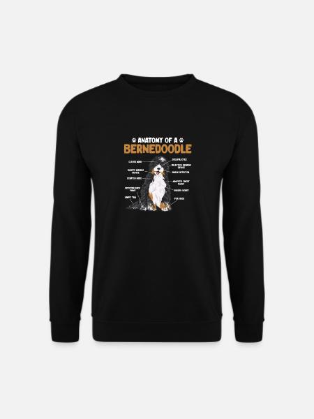 Bernedoodle Dog - Unisex Sweatshirt - black