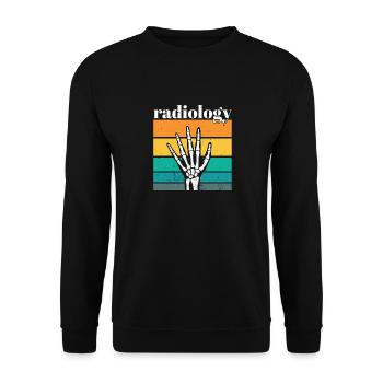 Radiology Squad Rad Tech Radiographer Technician - Unisex Sweatshirt - black - Front - Alina (178cm) & Michal (187cm)