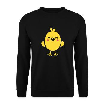 chick - Unisex Sweatshirt - black - Front - Alina (178cm) & Michal (187cm)