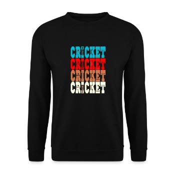 Cricket Dad – Sports Dad – Gift for Cricket - Unisex Sweatshirt - black - Front - Alina (178cm) & Michal (187cm)