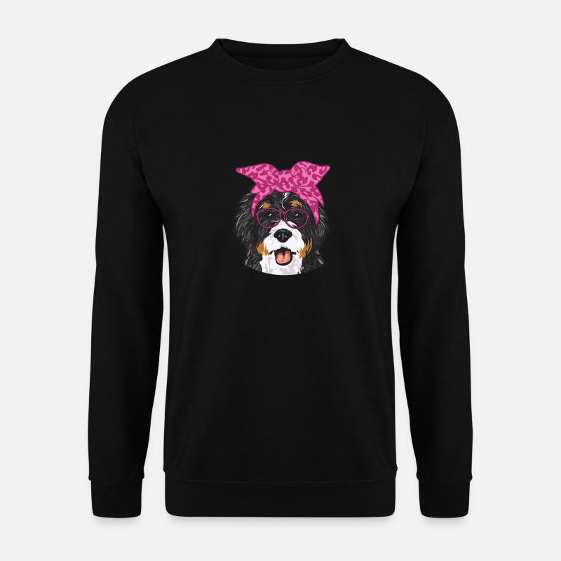 Bernedoodle Hund - Unisex Pullover - Schwarz