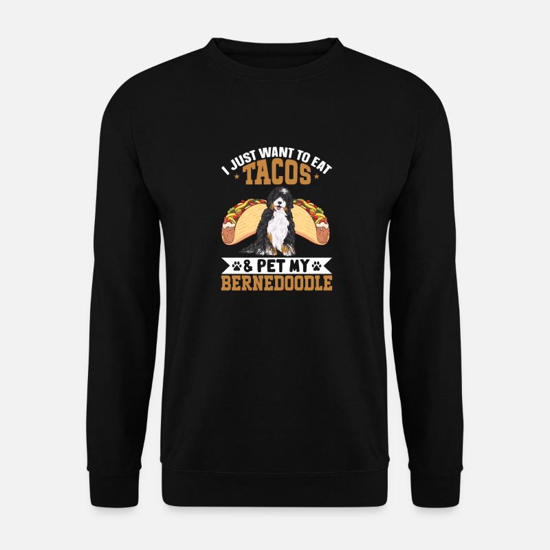 Bernedoodle Hund - Unisex Pullover - Schwarz