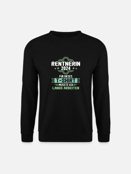 Ruhestand Pension Rentnerin Rentner Rente 2024 - Unisex Pullover - Schwarz