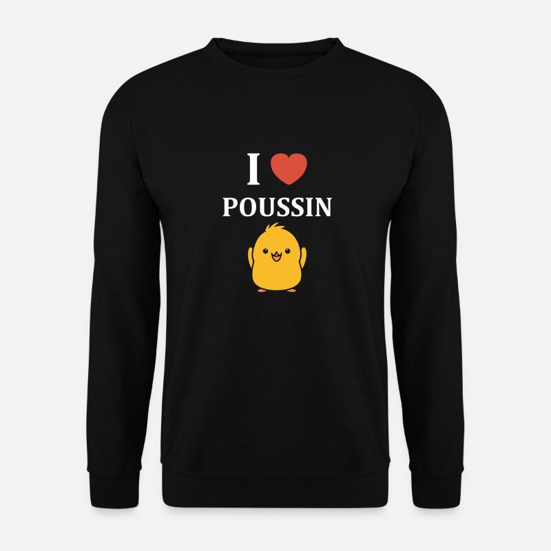 Humour bébé poussin - Sweat-shirt Unisexe - noir