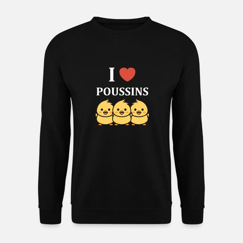 Humour bébé poussin - Sweat-shirt Unisexe - noir