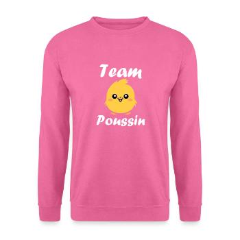 Humour petit poussin - Sweat-shirt Unisexe - rose - Devant