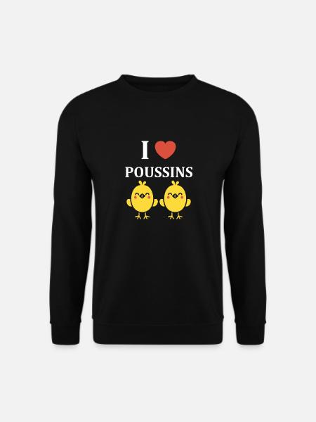 Humour petit poussin - Sweat-shirt Unisexe - noir