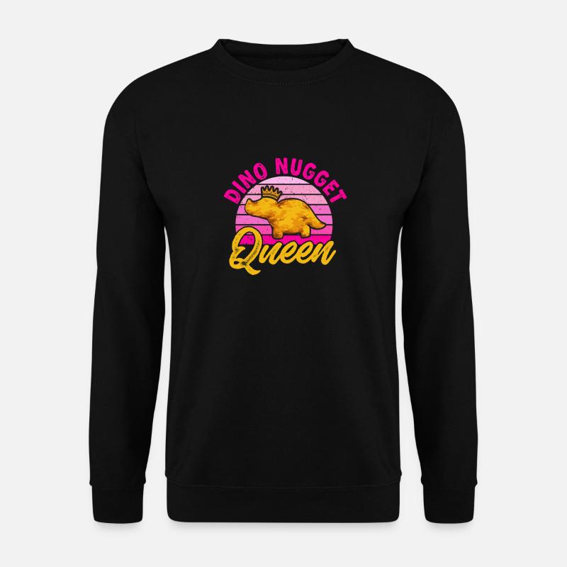 Dino Nuggets Dinosaurier Chicken Nuggets - Unisex Pullover - Schwarz