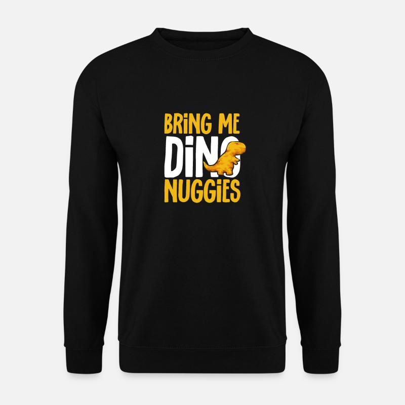 Dino Nuggets Dinosaur Chicken Nuggets - Unisex Sweatshirt - black