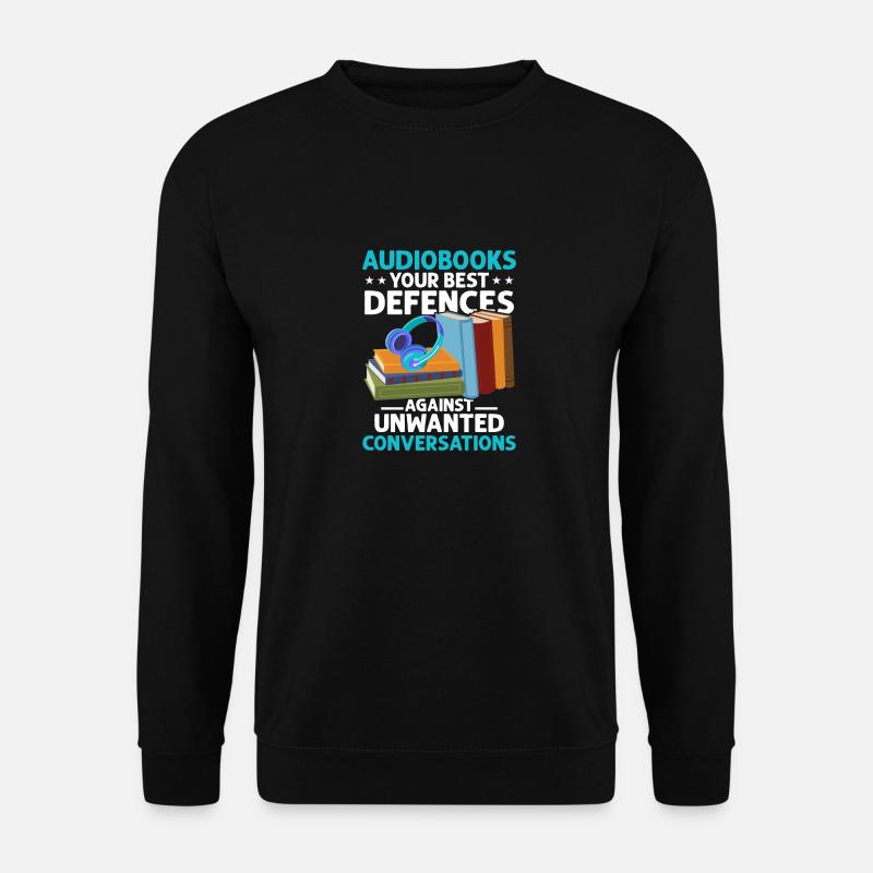 Audiobook Enthusiast: Yes, Please! - Unisex Sweatshirt - black