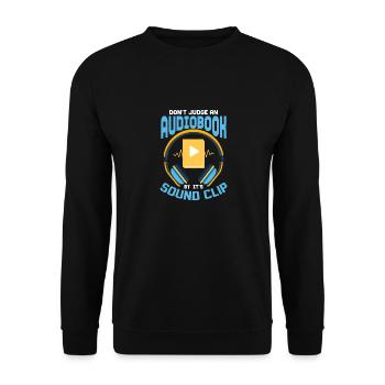 Beyond The Clip: The Depth of Audiobooks - Unisex Sweatshirt - black - Front - Alina (178cm) & Michal (187cm)