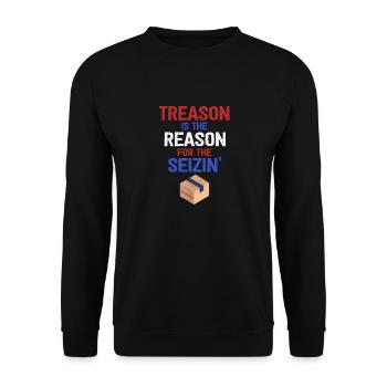 La trahison est la raison du raid du FBI de Seizin - Sweat-shirt Unisexe - noir - Devant - Alina (178cm) & Michal (187cm)