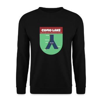 LAC DE COMO - Sweat-shirt Unisexe - noir - Devant - Alina (178cm) & Michal (187cm)