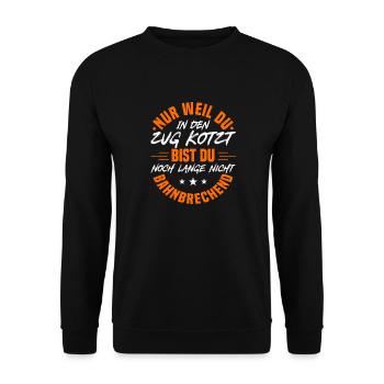 Dicton de motivation, Sarcasme, Paresseux, Sarcastique - Sweat-shirt Unisexe - noir - Devant - Alina (178cm) & Michal (187cm)