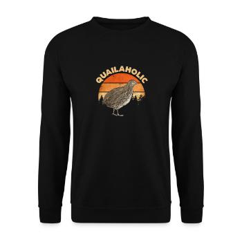 Quail Bird - Unisex Sweatshirt - black - Front - Alina (178cm) & Michal (187cm)