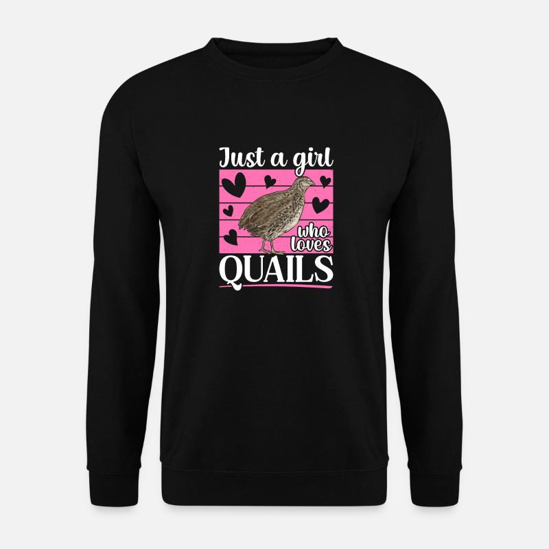 Oiseau de caille - Sweat-shirt Unisexe - noir