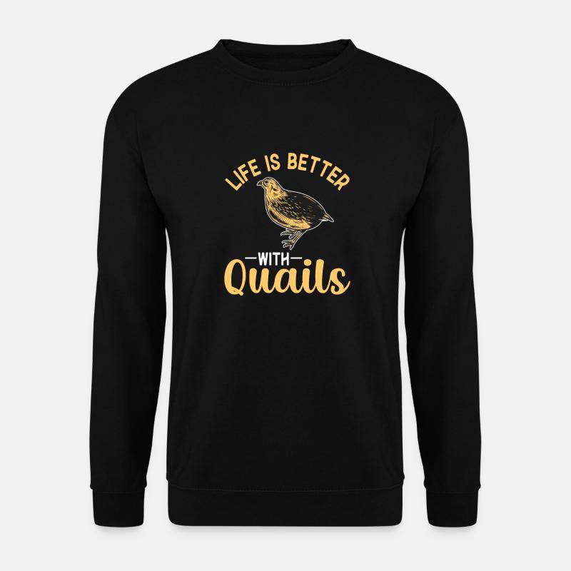 Quail Bird - Unisex Sweatshirt - black