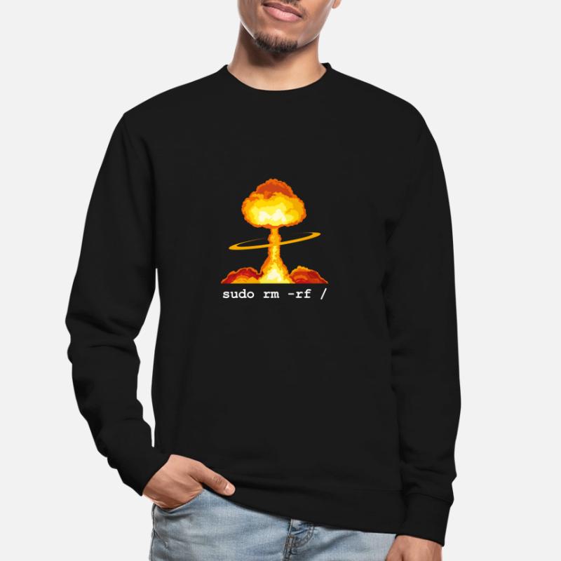Linux Funny Linux Command Sudo RM RF für Männer Unisex Pullover
