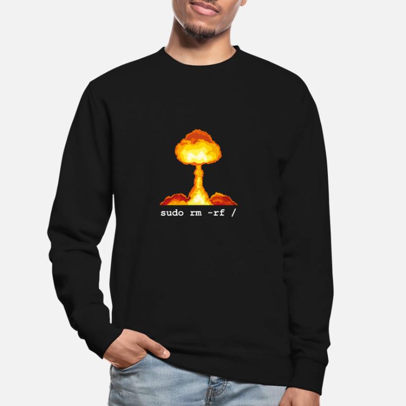 Linux Funny Linux Command Sudo RM RF pour Homme Sweat-shirt Unisexe
