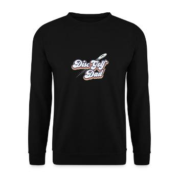 Disc Golf Dad Disc Golf Father Disc Golf Parents - Unisex Sweatshirt - black - Front - Alina (178cm) & Michal (187cm)
