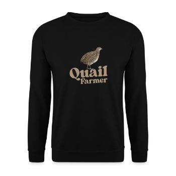 Quail Bird - Unisex Sweatshirt - black - Front - Alina (178cm) & Michal (187cm)