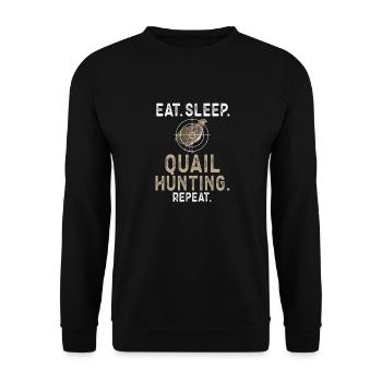 Quail Bird - Unisex Sweatshirt - black - Front - Alina (178cm) & Michal (187cm)