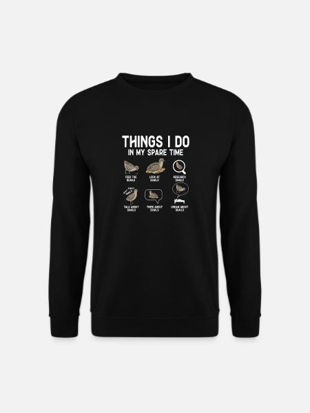 Wachtel Vogel - Unisex Pullover - Schwarz